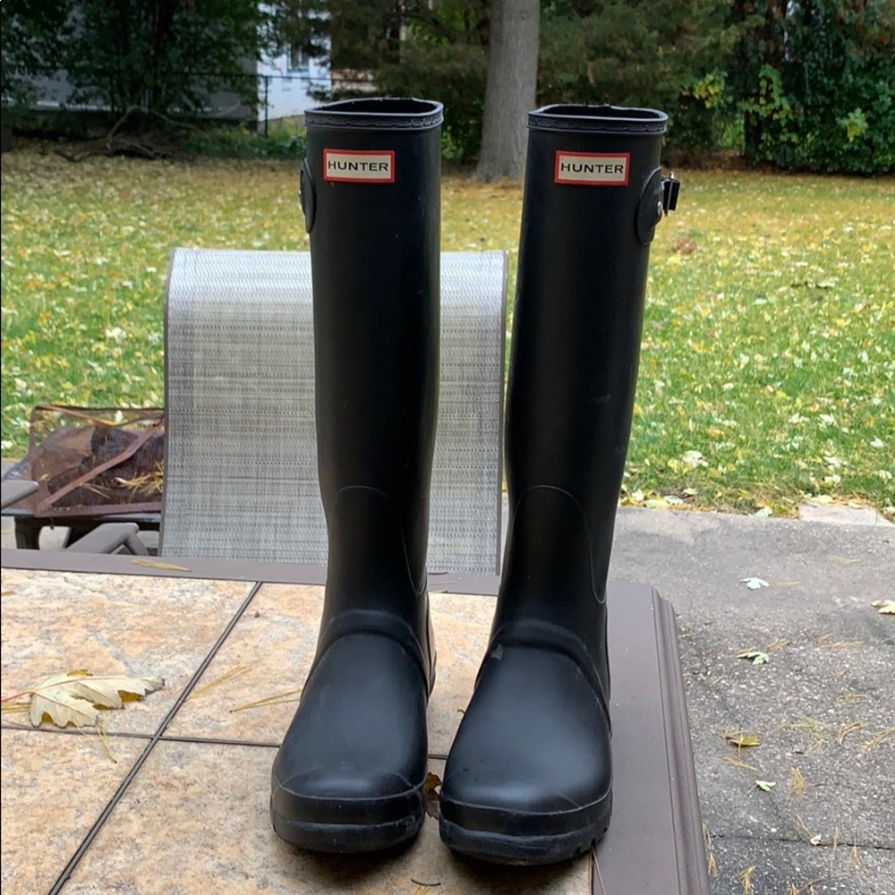 Hunter tall rain boots
